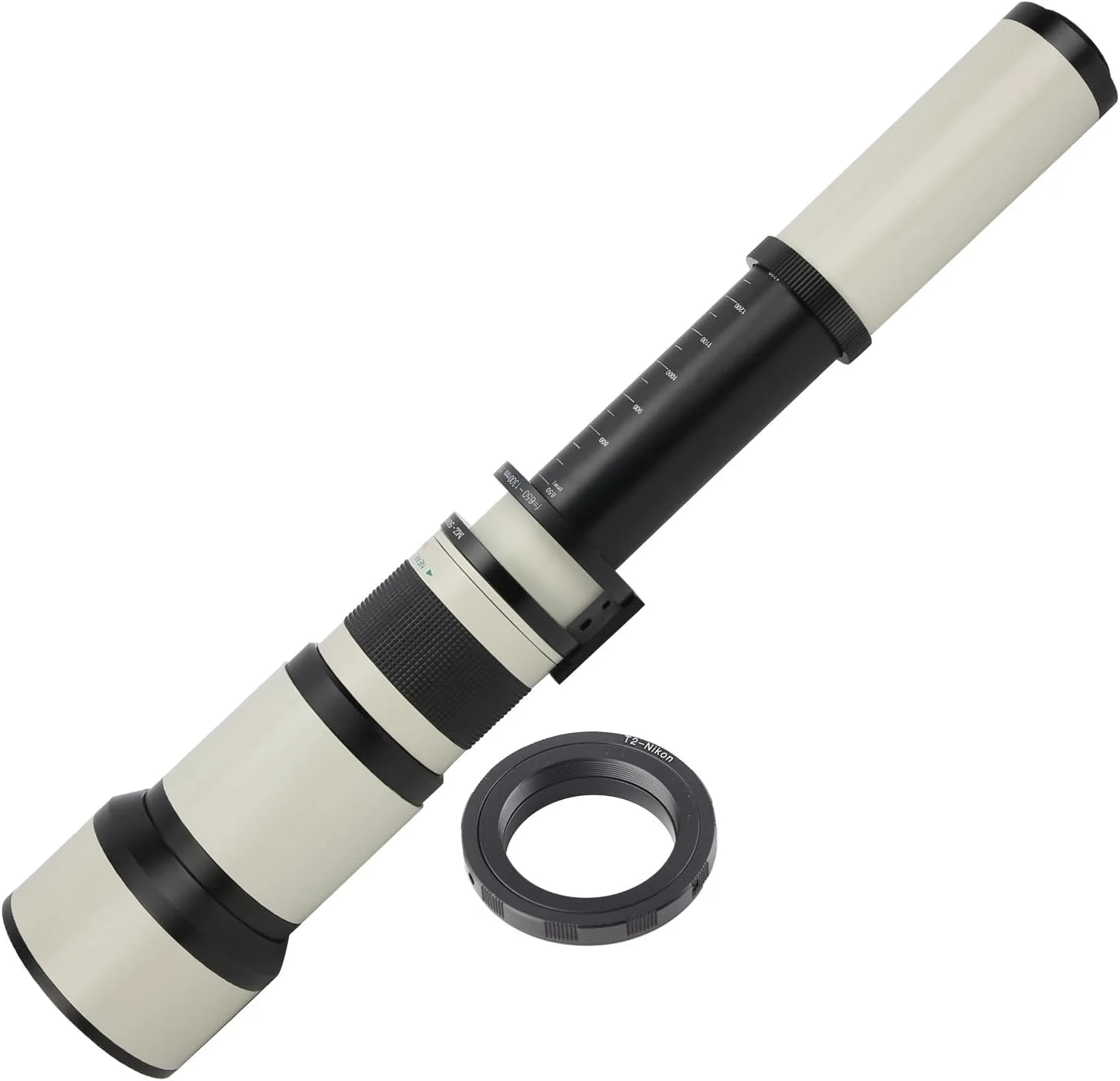 لنز دوربین، لنز زوم تله فوتو بدنه آلیاژی با تثبیت پیچ 1/4 اینچی برای دوربین های مانت AI