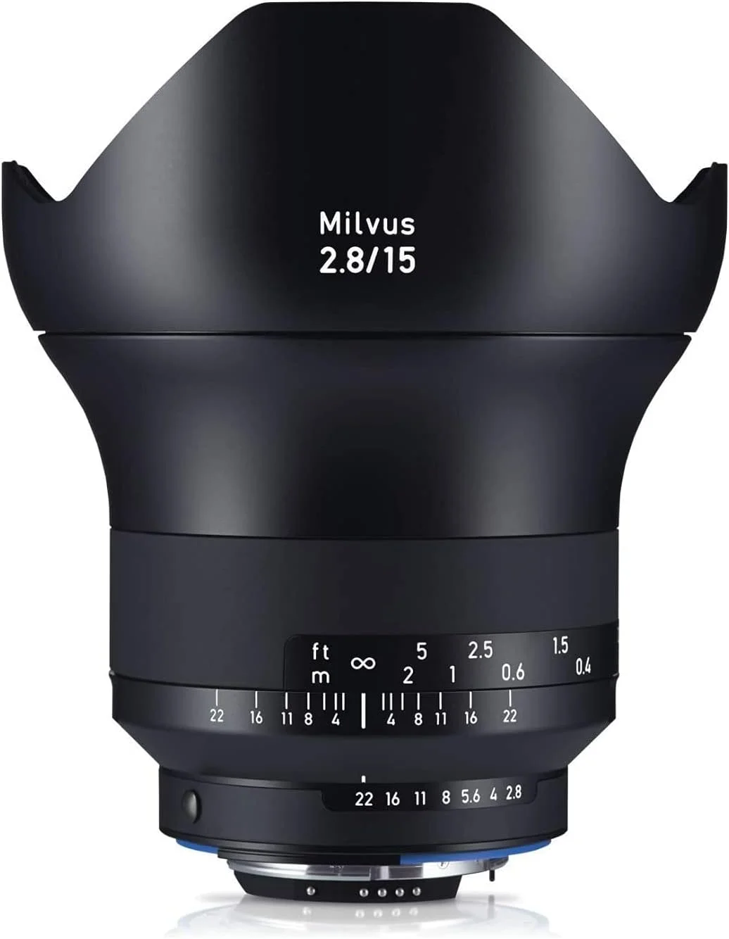 لنز فوق عریض زایس کارل میلوس 2.8/15mm ZF.2 SLR مشکی - لنزها و فیلترهای دوربین (SLR، 14/12، لنز فوق عریض، 0.25 متر، Nikon F، 1.5 سانتی متر)