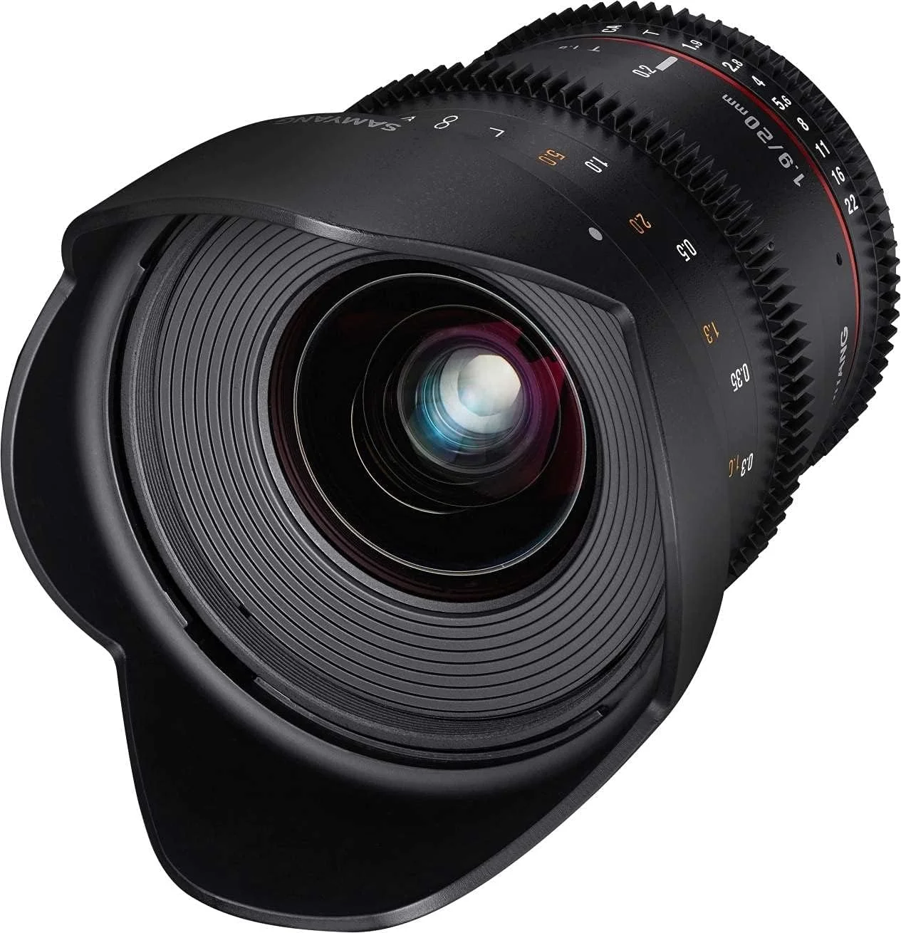 لنز فیلمبرداری 20 میلی‌متری با فوکوس دستی Samyang T1.9 VDSLR برای نیکون - مشکی