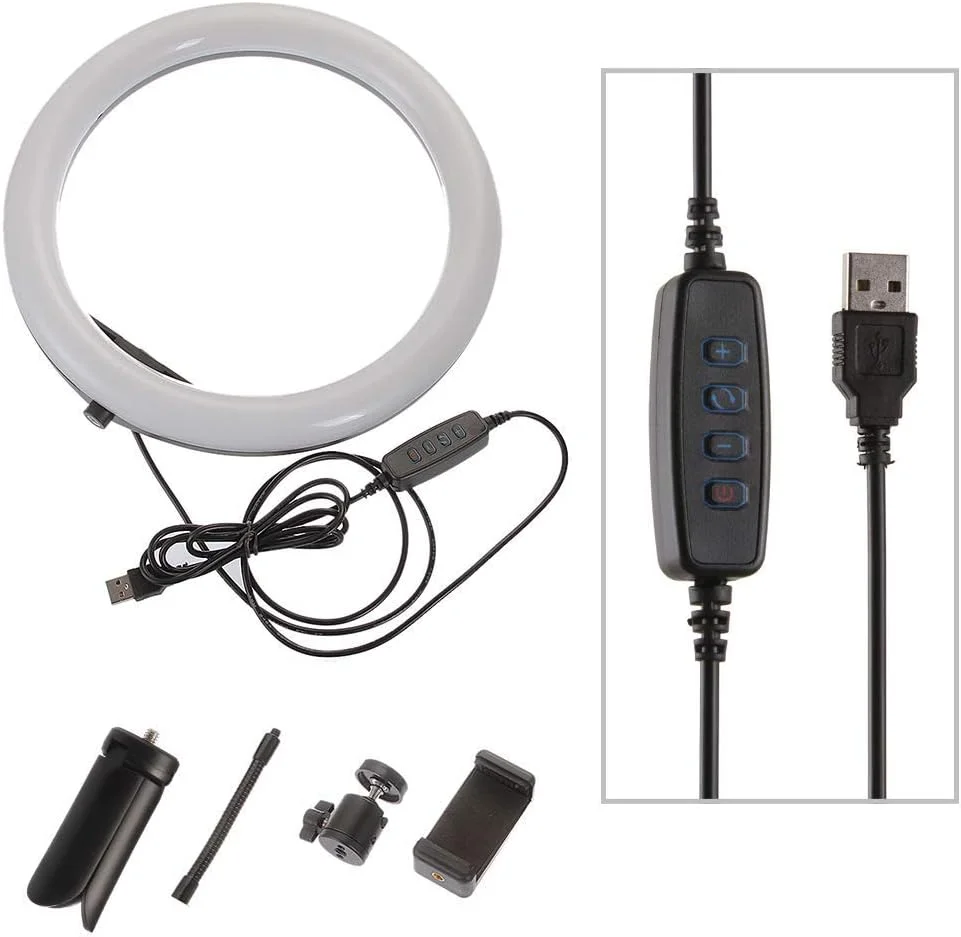 کیت نور حلقه ای FocusFoto: نور حلقه ای LED دیمر پذیر 10 اینچی، پایه نور برای دوربین، تلفن هوشمند، یوتیوب، عکاسی سلفی کیت نور حلقه ای FocusFoto: نور حلقه ای LED دیمر پذیر 10 اینچی، پایه نور برای دوربین، تلفن هوشمند، یوتیوب، عکاسی سلفی