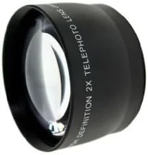 لنز تله فوتو با کیفیت بالا Hila Optics 2.0x برای Nikon Coolpix P520 (شامل حلقه آداپتور لنز)