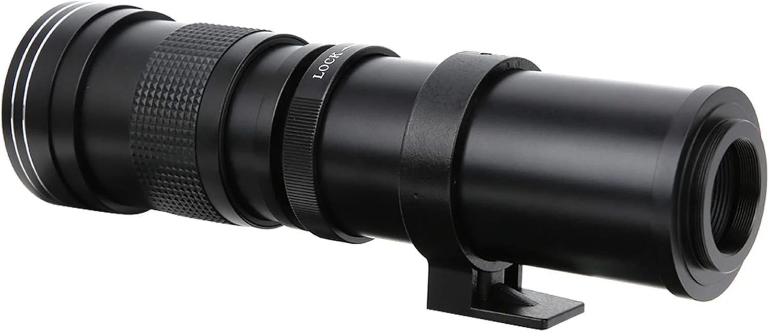 لنز تله فوتو 420-800mm F8.3-16 با فوکوس دستی و زوم به همراه تله کانورتر 2X برای دوربین های نیکون با مانت F