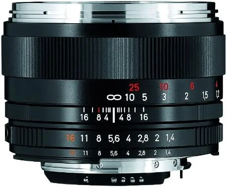 لنز دوربین زایس کلاسیک پلنار ZF.2 T 1.4/50 استاندارد برای دوربین های نیکون F-Mount SLR/DSLR، مشکی (1767825)