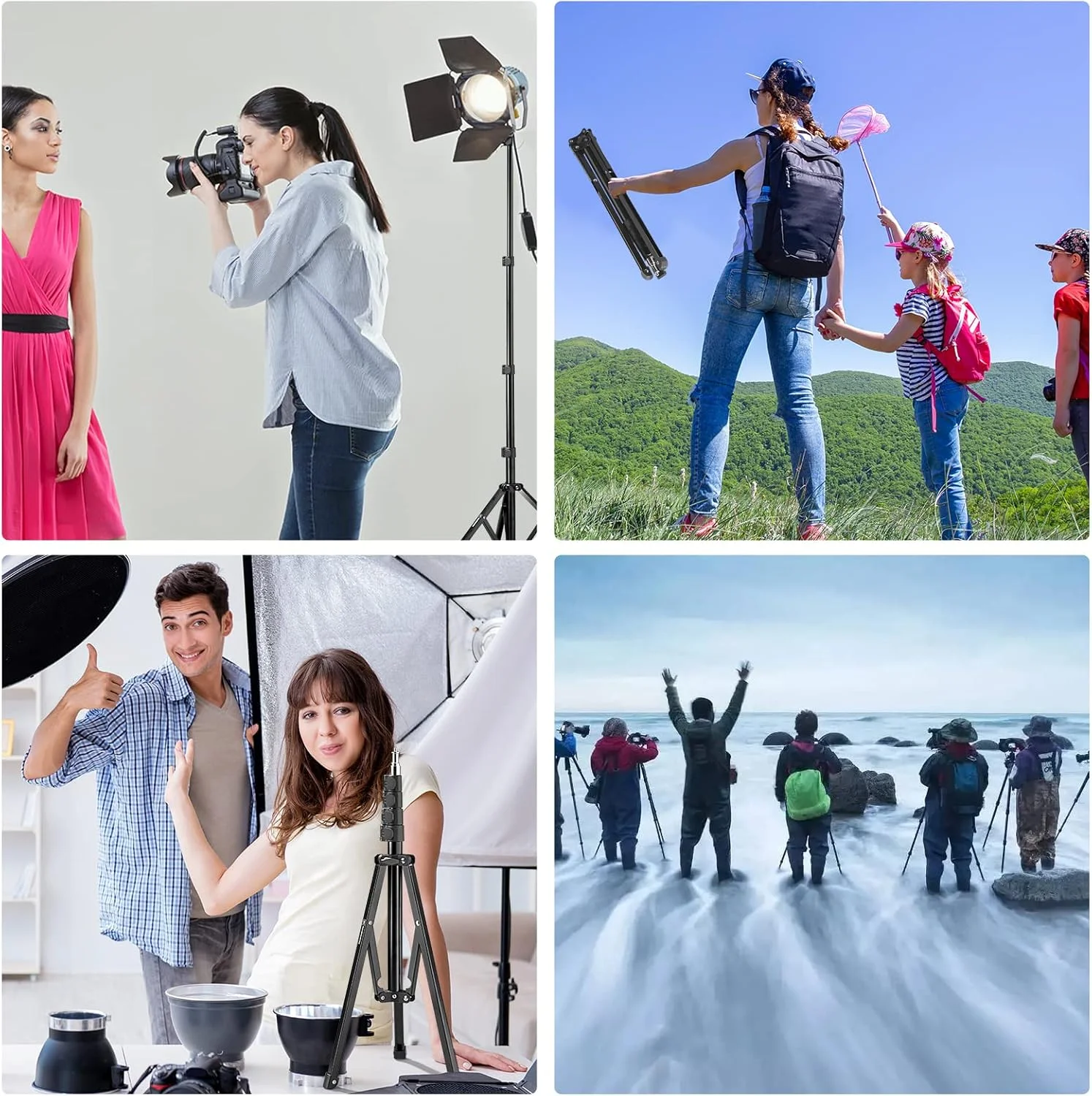 پایه سه پایه تاشو معکوس 6 فوتی WELLMAKING برای عکاسی، پایه نور جمع و جور و قابل حمل، سبک وزن مناسب برای عکاسی با تلفن، استریم، ولاگ، یوتیوب پایه سه پایه تاشو معکوس 6 فوتی WELLMAKING برای عکاسی، پایه نور جمع و جور و قابل حمل، سبک وزن مناسب برای عکاسی با تلفن، استریم، ولاگ، یوتیوب