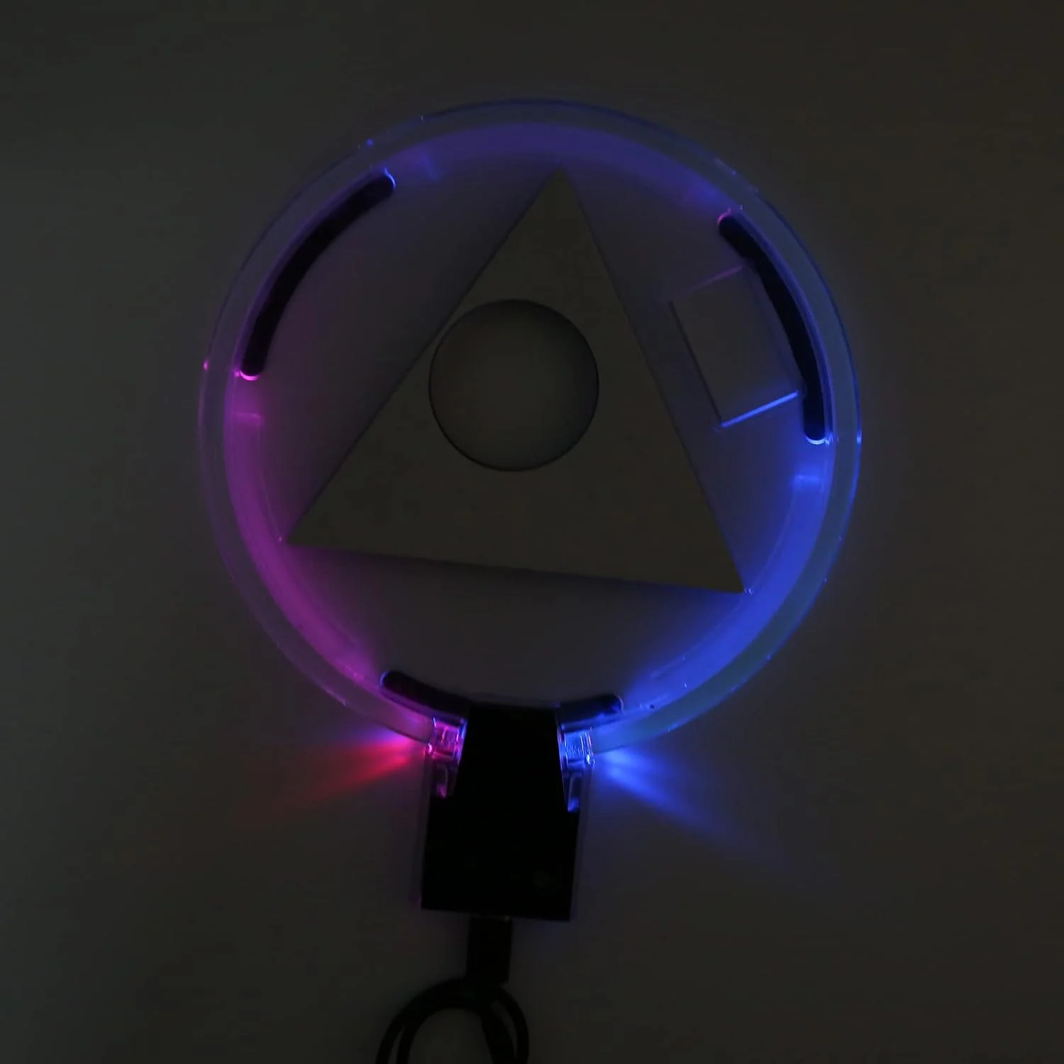 پایه LED برای استند عمودی PS5، پایه RGB قابل تنظیم عمودی افقی با نور محیطی LED، سبک وزن برای کنسول بازی PS5