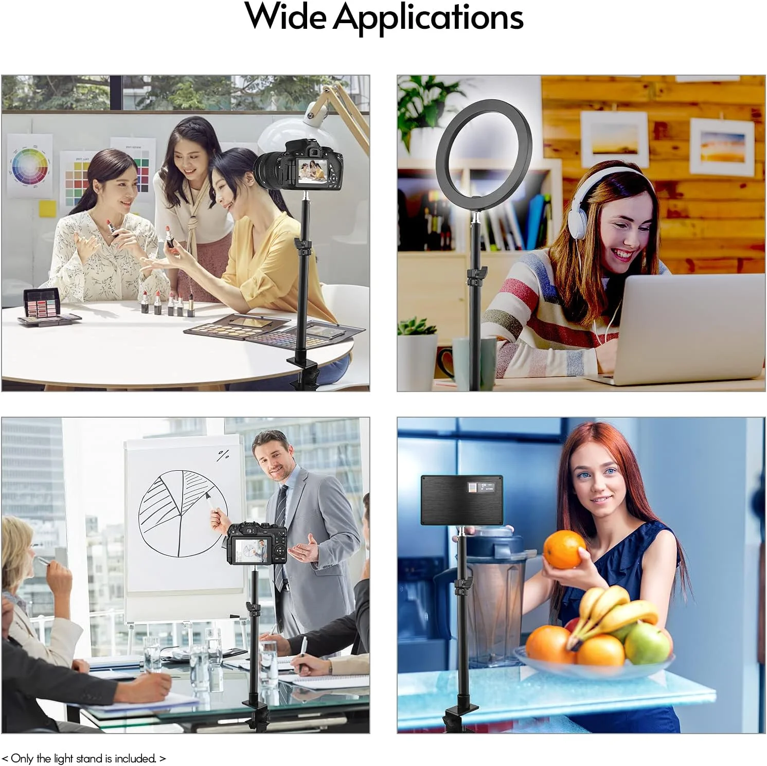 پایه فلزی رومیزی با گیره C، پایه نور رومیزی با ارتفاع قابل تنظیم 36 تا 60 سانتی متر، پیچ 1/4 اینچی برای دوربین DSLR، رینگ لایت، ویدئو لایت، پروژکتور، بسته 2 عددی پایه فلزی رومیزی با گیره C، پایه نور رومیزی با ارتفاع قابل تنظیم 36 تا 60 سانتی متر، پیچ 1/4 اینچی برای دوربین DSLR، رینگ لایت، ویدئو لایت، پروژکتور، بسته 2 عددی