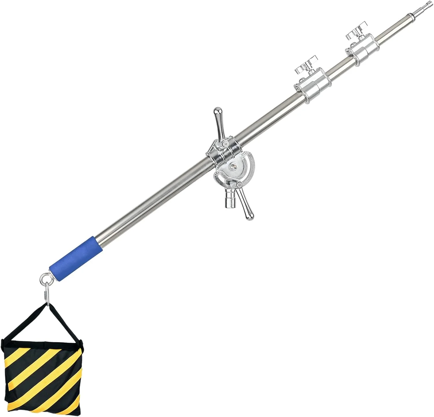 بازوی بوم استیل ضد زنگ سنگین با کیسه شن برای پایه نور حرفه ای و پایه C