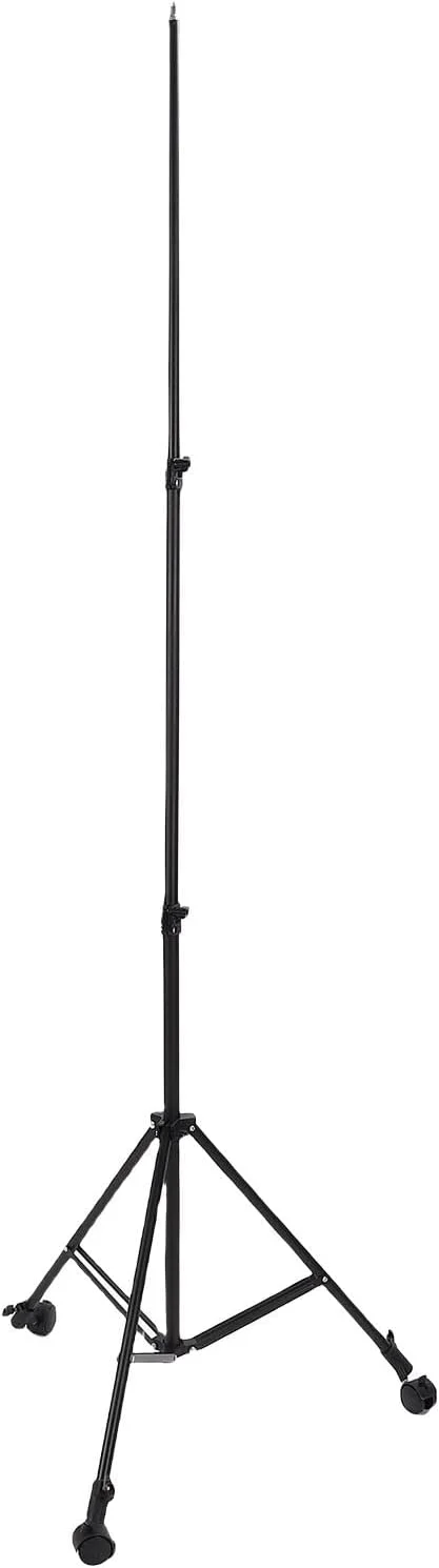 پایه نور قابل حمل برای پخش زنده، سلفی، ضبط ویدیو، پایه های نور تلسکوپی با چرخ برای حمل راحت، نایلون پایه نور قابل حمل برای پخش زنده، سلفی، ضبط ویدیو، پایه های نور تلسکوپی با چرخ برای حمل راحت، نایلون