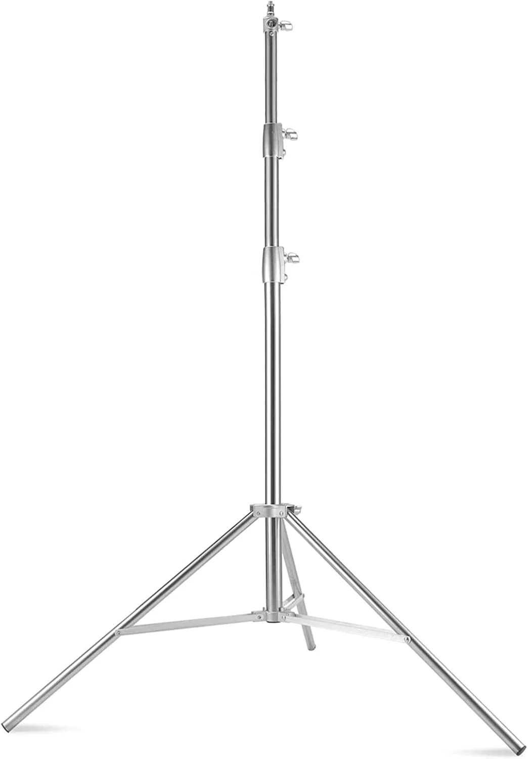 پایه نور استیل ضد زنگ 2.8 متری، سه پایه فنری سنگین با آداپتور جهانی 1/4 اینچ به 3/8 اینچ برای استودیو عکاسی، نور تکی، رفلکتور، پرتره پایه نور استیل ضد زنگ 2.8 متری، سه پایه فنری سنگین با آداپتور جهانی 1/4 اینچ به 3/8 اینچ برای استودیو عکاسی، نور تکی، رفلکتور، پرتره