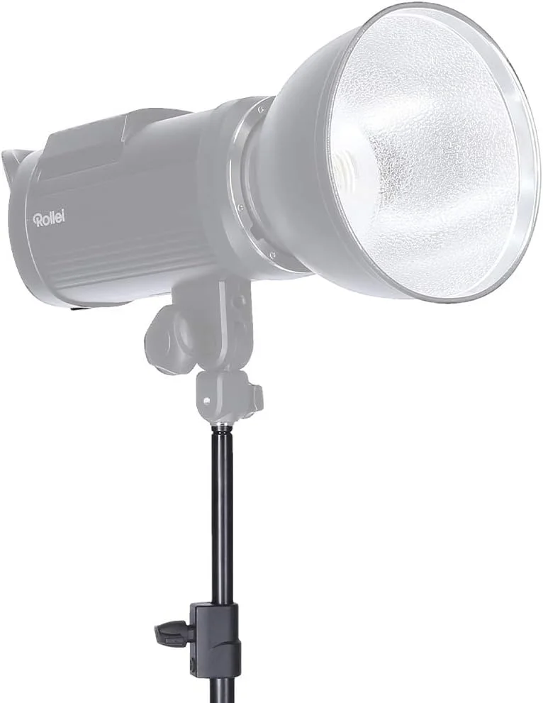 پایه نور رولای 200 سانتی متر. پایه چراغ استودیویی برای نورهای LED مداوم، فلاش و سایر لوازم جانبی با اتصال اسپیکات.