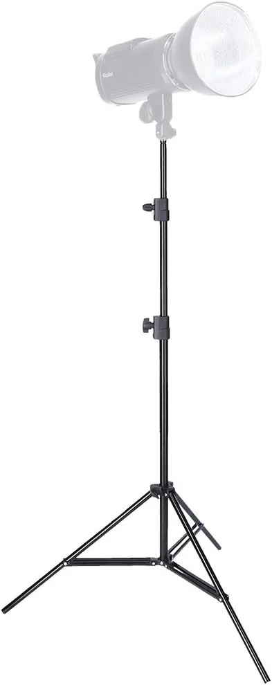 پایه نور رولای 200 سانتی متر. پایه چراغ استودیویی برای نورهای LED مداوم، فلاش و سایر لوازم جانبی با اتصال اسپیکات.