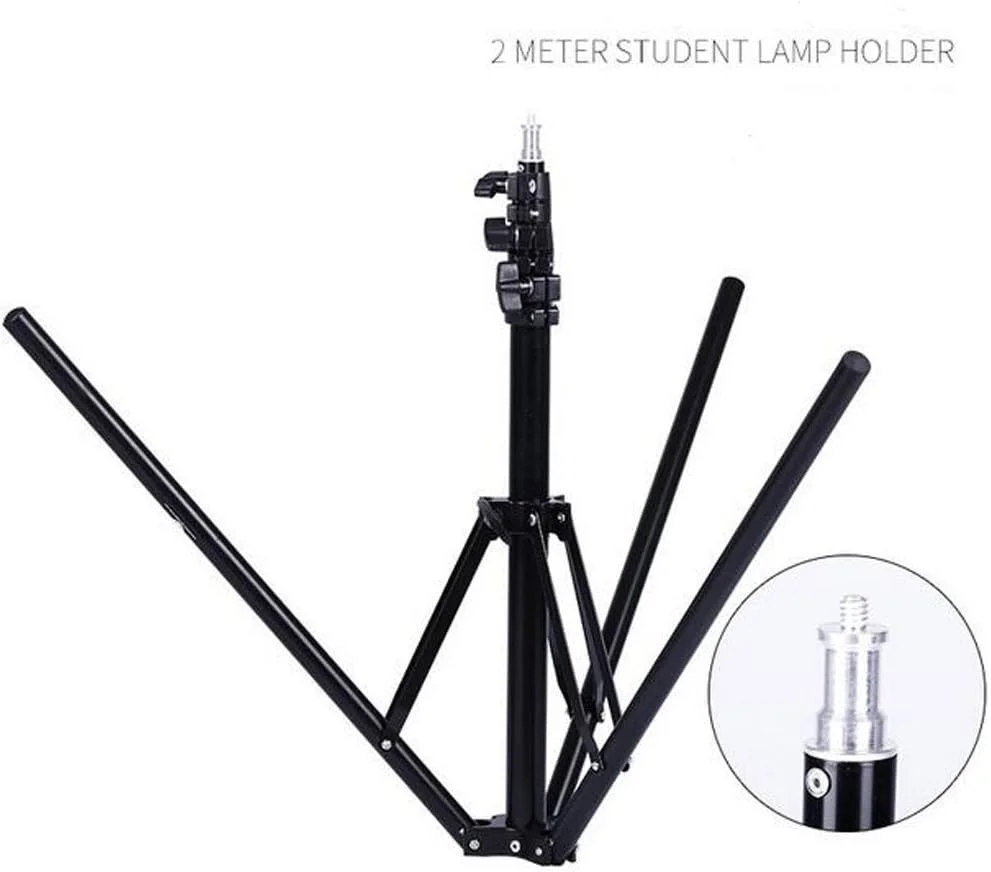 پایه نور استودیویی عکاسی، فیلمبرداری و پرتره 200 سانتی متری (7 فوت) مناسب برای رفلکتور، سافت باکس، نور، چتر و پس زمینه