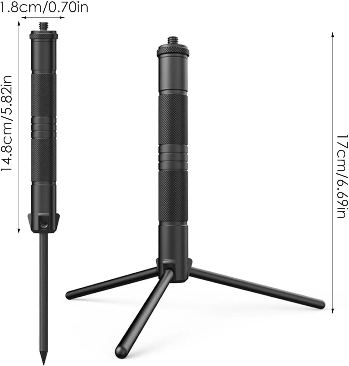 پایه سه پایه عکاسی | پایه سه پایه عکاسی - پایه نور آلیاژ آلومینیوم جداشدنی برای لامپ کمپینگ در فضای باز، دوربین، چراغ های فلاش