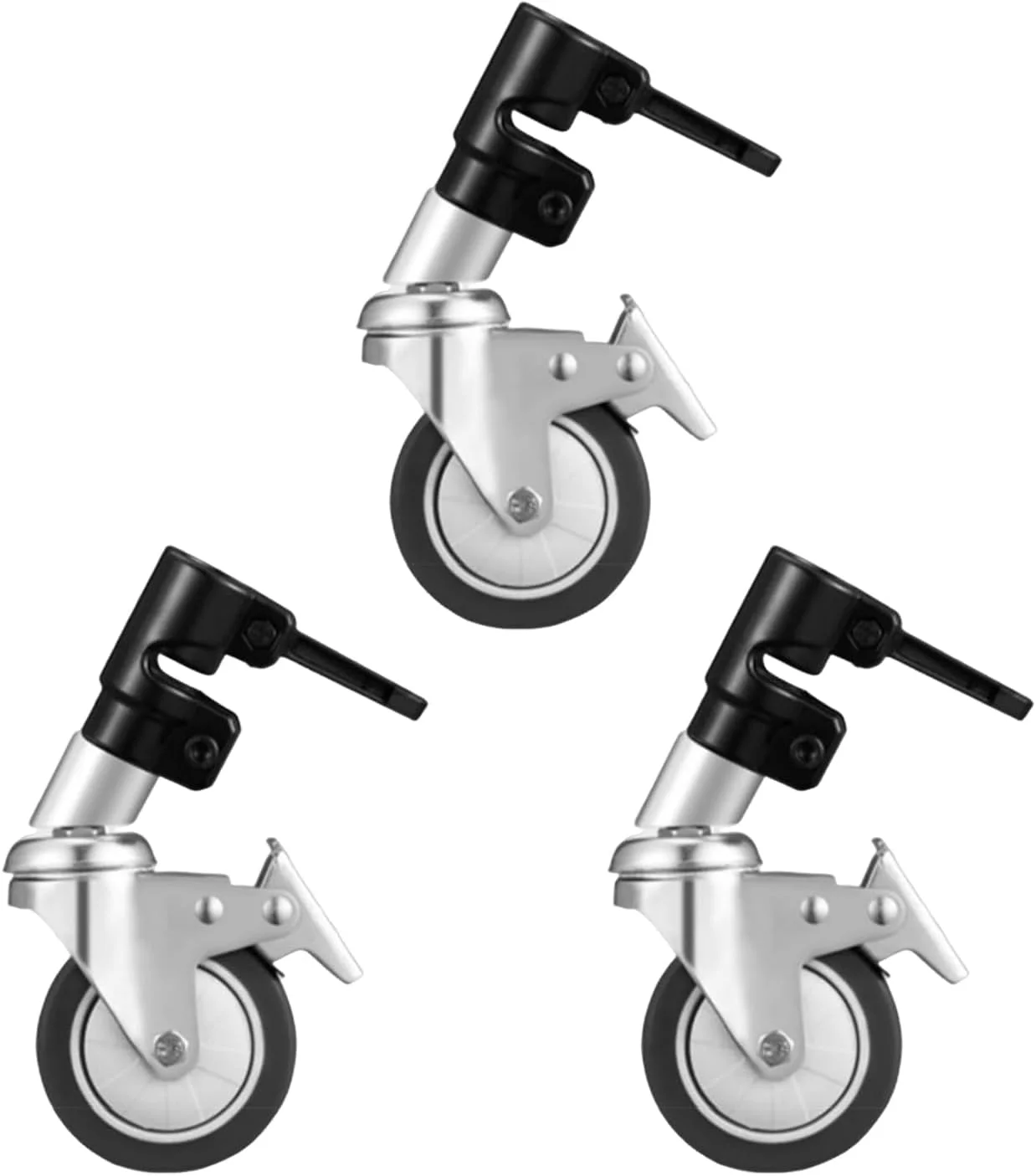 یک ست پایه نورپردازی عکاسی با چرخ های گردان 360 درجه برای حرکت کارآمد یک ست پایه نورپردازی عکاسی با چرخ های گردان 360 درجه برای حرکت کارآمد