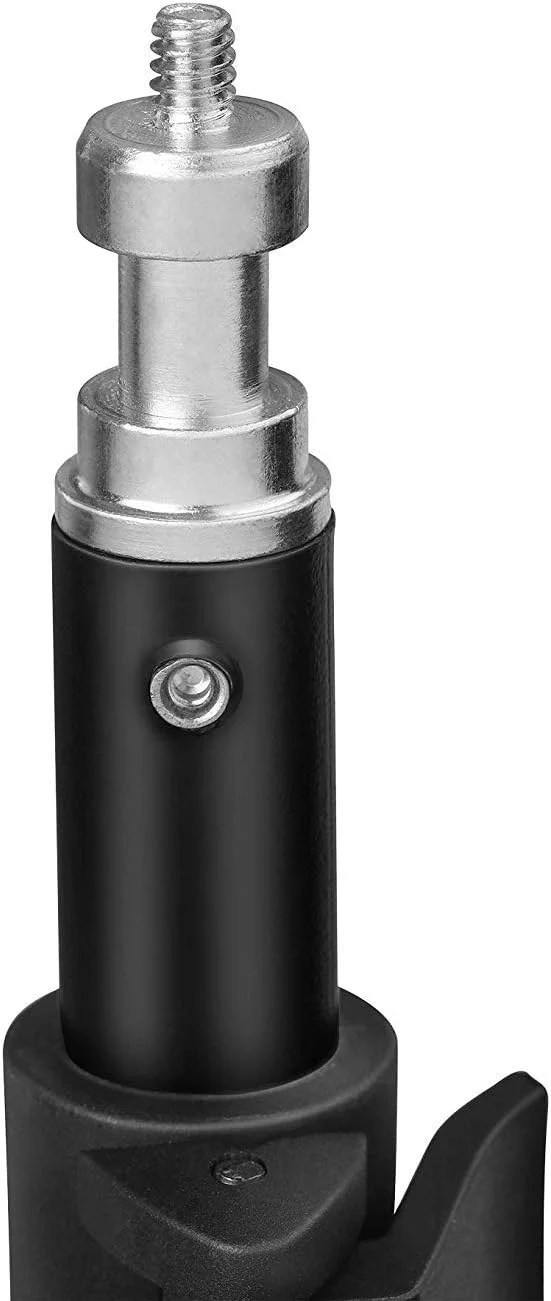 پایه نور چتری تاشو قابل حمل سونیا LS-250 طول 9 فوت به همراه کیف برای نورپردازی استودیویی عکس و فیلم تیک تاک (مشکی)