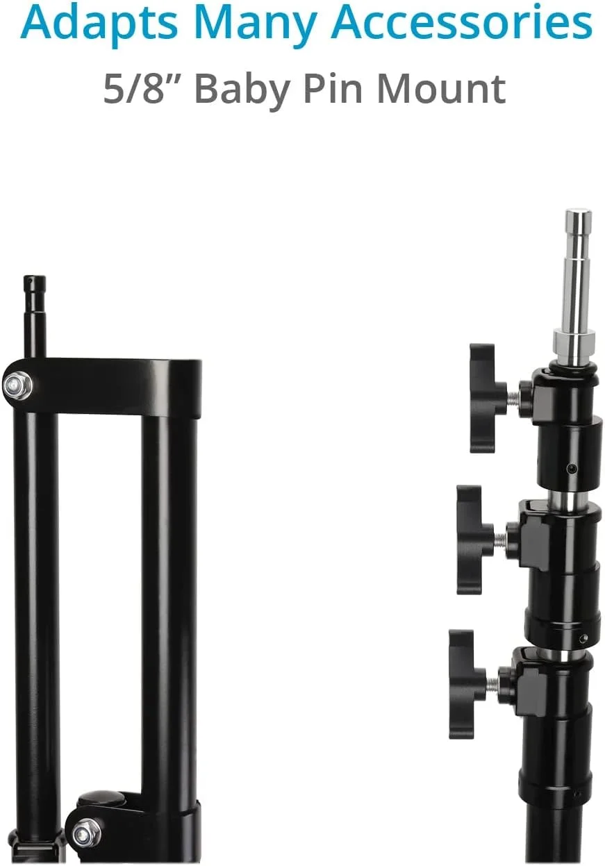 پایه بوم نور پروایم | بازوی تلسکوپی (103 تا 243 سانتی متر) | مانت 5/8 اینچ | تحمل وزن 9 کیلوگرم | مشکی | سازگار با دوربین، نور، میکروفون، رفلکتور