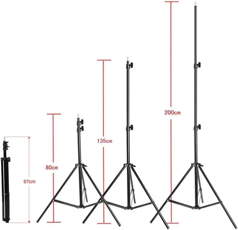 پایه سه پایه نور استودیویی عکاسی اونا 2 متری برای جعبه نور استودیوی عکس دوربین