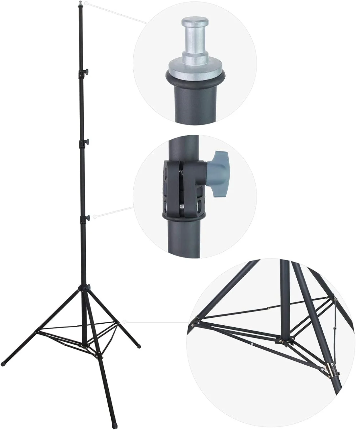 پایه نور سنگین و مقاوم لینکو Zenith 11 فوتی برای تجهیزات نورپردازی استودیویی مدل 89012H - به همراه میله های نگهدارنده اضافی