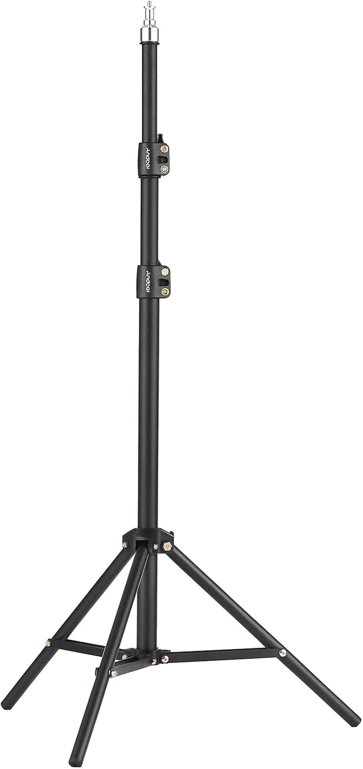 پایه نور فلزی قابل حمل ایرومی 160 سانتی متری، پایه سه پایه عکاسی قابل تنظیم و سنگین با پیچ 1/4 اینچی برای رفلکتور استودیویی، سافت باکس، نور ویدئویی LED، نور حلقه ای پایه نور فلزی قابل حمل ایرومی 160 سانتی متری، پایه سه پایه عکاسی قابل تنظیم و سنگین با پیچ 1/4 اینچی برای رفلکتور استودیویی، سافت باکس، نور ویدئویی LED، نور حلقه ای