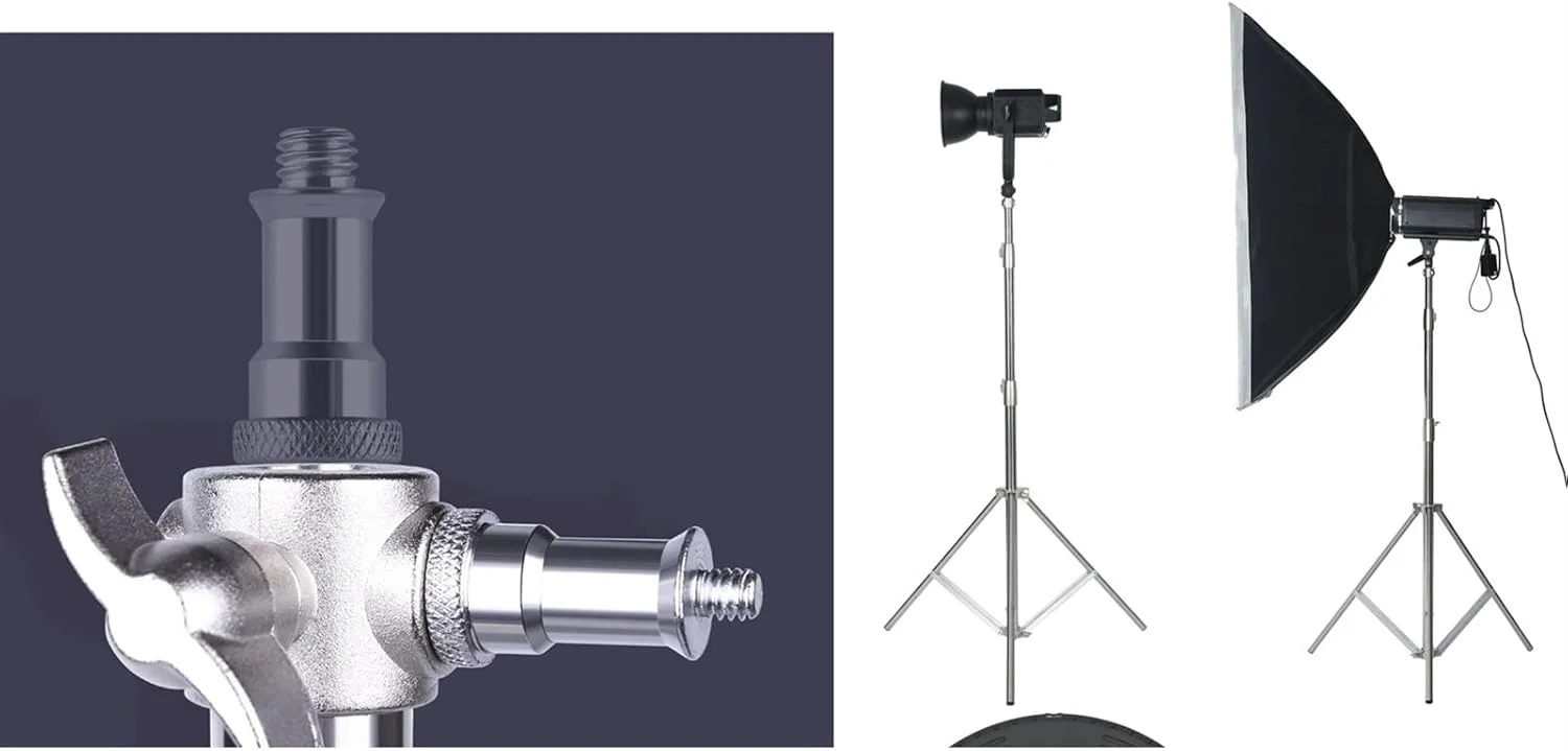 پایه نور آلیاژ آلومینیوم برای رینگ لایت دوربین، ویدیو تلفن همراه و کاربرد