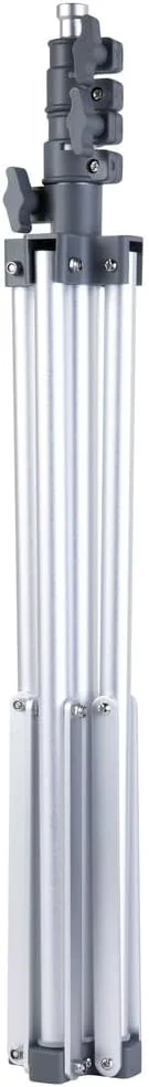 پایه تلسکوپی GLAMCOR برای کیت های نور (نقره ای) پایه تلسکوپی GLAMCOR برای کیت های نور (نقره ای)