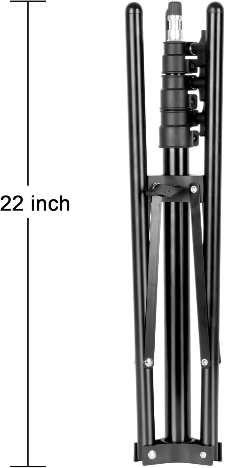 پایه نور مسافرتی ایمارت برای عکاسی، پایه نور سه پایه تاشو معکوس جمع و جور 6 فوتی، سبک وزن مناسب برای فلاش دوربین، رینگ لایت، بازتابنده عکس، چتر، پایه نور ویدئویی استودیویی