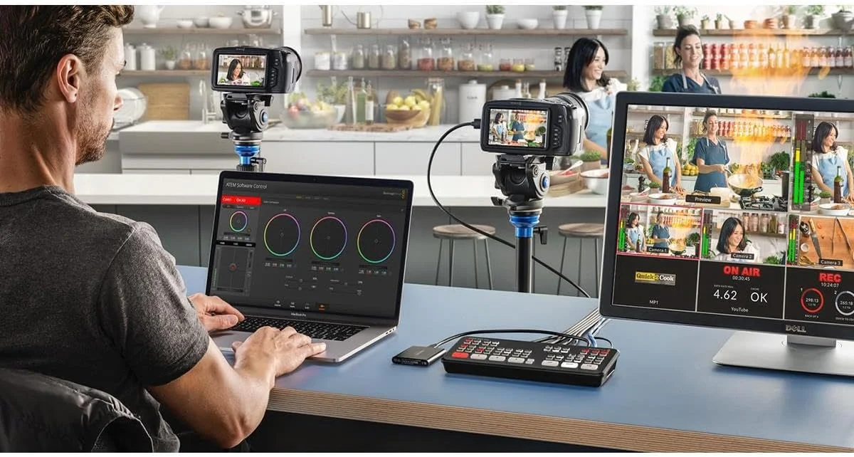 میکسر ویدئو Blackmagic Design Atem Mini Pro برای تولید زنده و پخش زنده، Swatemminibpr میکسر ویدئو Blackmagic Design Atem Mini Pro برای تولید زنده و پخش زنده، Swatemminibpr