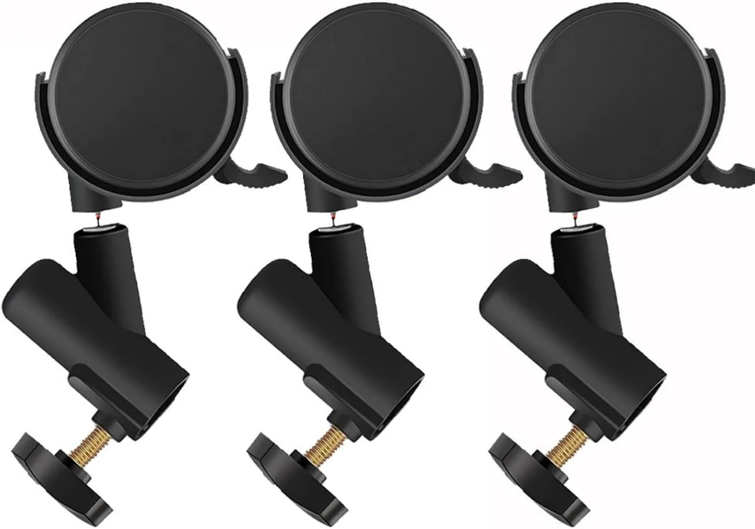 مجموعه 3 عددی چرخ های پایه نور عکاسی با ترمز برای عکاسان و فیلمبرداران