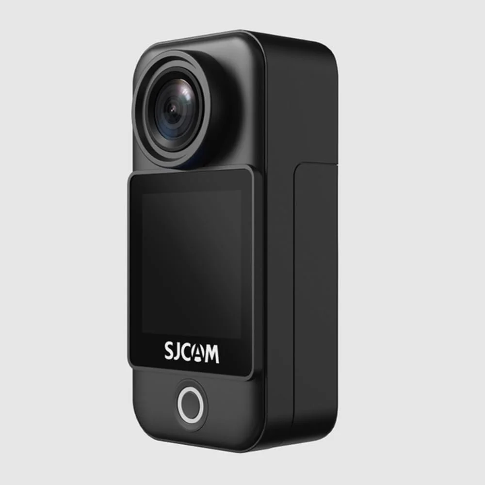 دوربین اکشن AECAM - SJCAMs C300 جدید 4K 30FPS، تثبیت کننده ژیروسکوپ 6 محوره، ضد آب تا 30 متر، صفحه لمسی 1.3 اینچی، زاویه دید عریض 154 درجه، زوم دیجیتال 8 برابر (C300 سفید استاندارد رسمی)