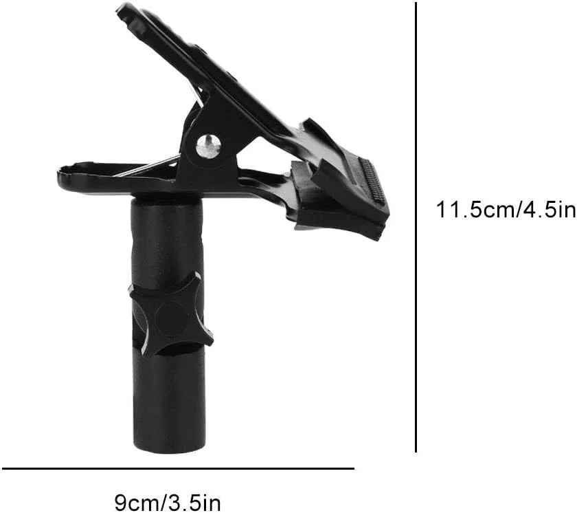 اتصال پایه نور برای بازتابنده، گیره پایه نور استودیویی با قابلیت چرخش 360 درجه، گیره فلزی ضد زنگ برای استودیوی عکاسی