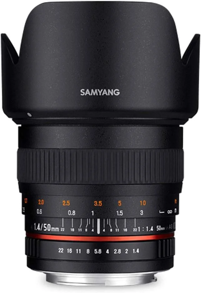 لنز استاندارد 50mm F1.4 سام یانگ با فوکوس ثابت سازگار با Sony αE فول فریم