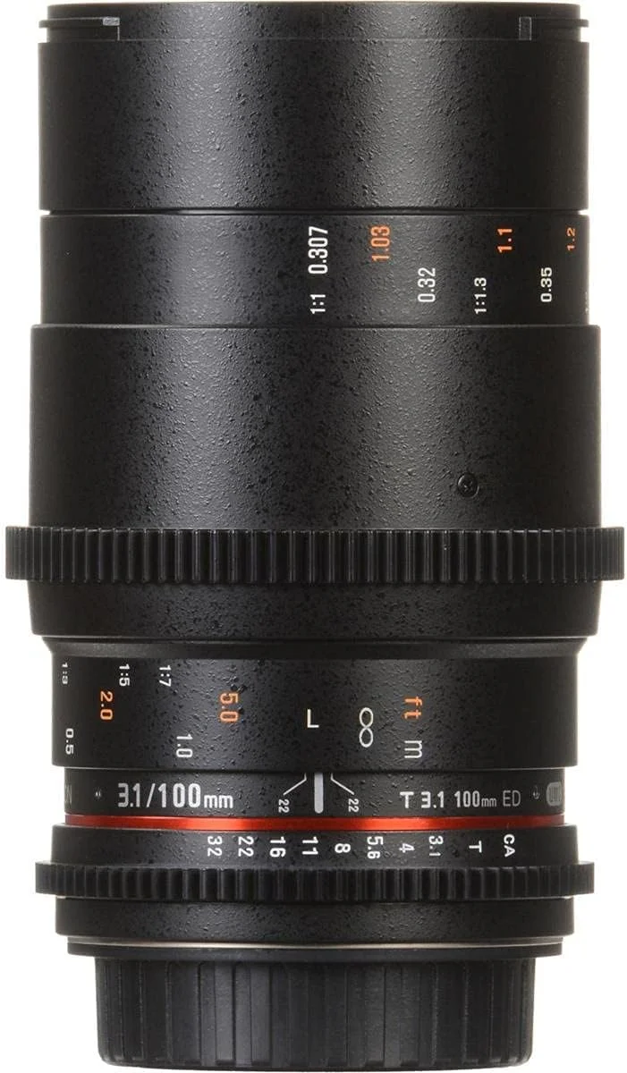 لنز ماکرو سینمایی 100mm T3.1 Cine DS روکینون برای Canon EF