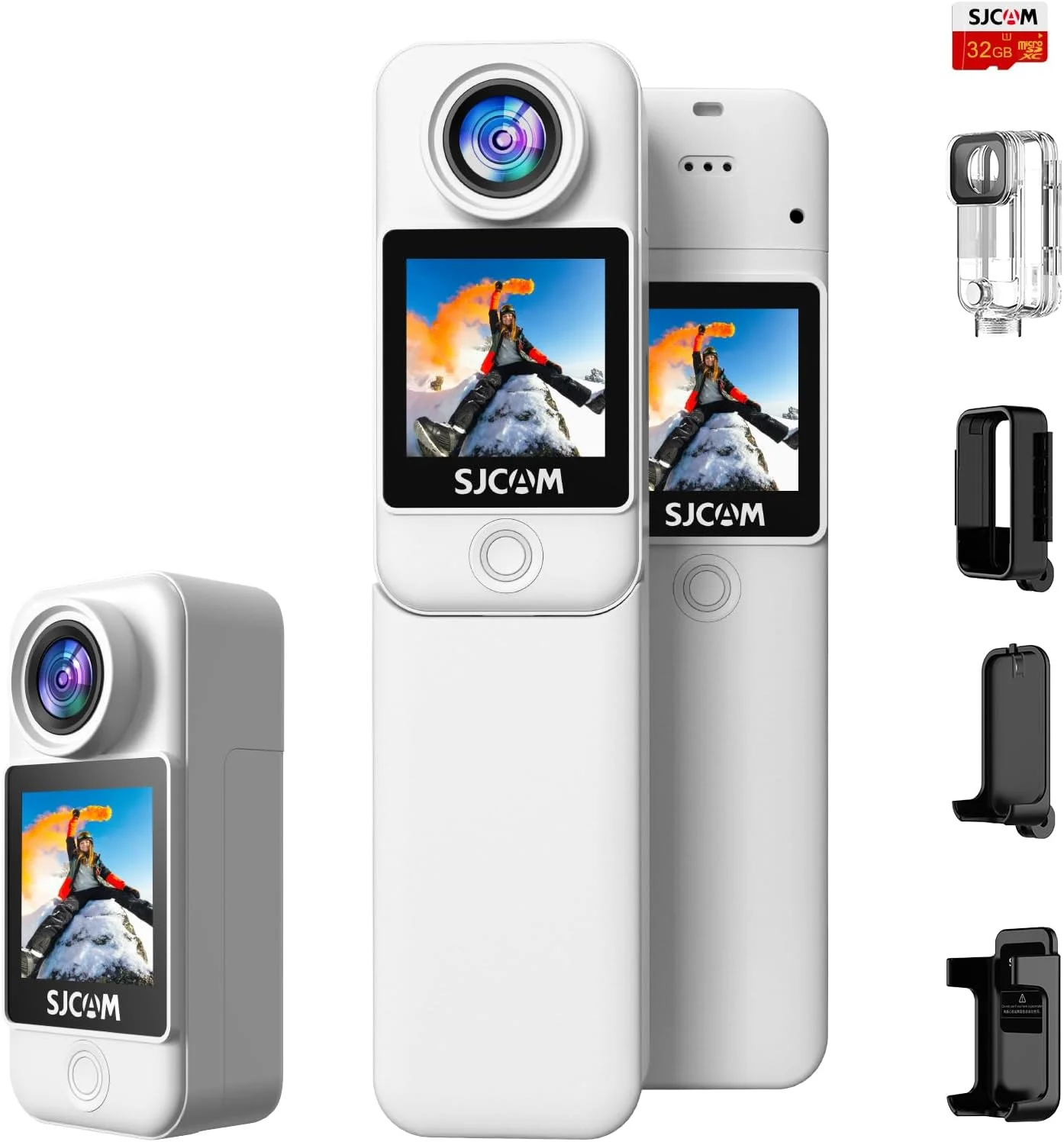 دوربین ورزشی SJCAM C300 با کیفیت 4K30fps، صفحه نمایش لمسی دوگانه 1.33 اینچی، وای فای دوگانه 2.4G/5G، دوربین 20 مگاپیکسلی مناسب کلاه ایمنی، دوربین ضد آب تا عمق 30 متر با لرزشگیر 6 محوره و دو باتری 2800 + 1000 میلی آمپر