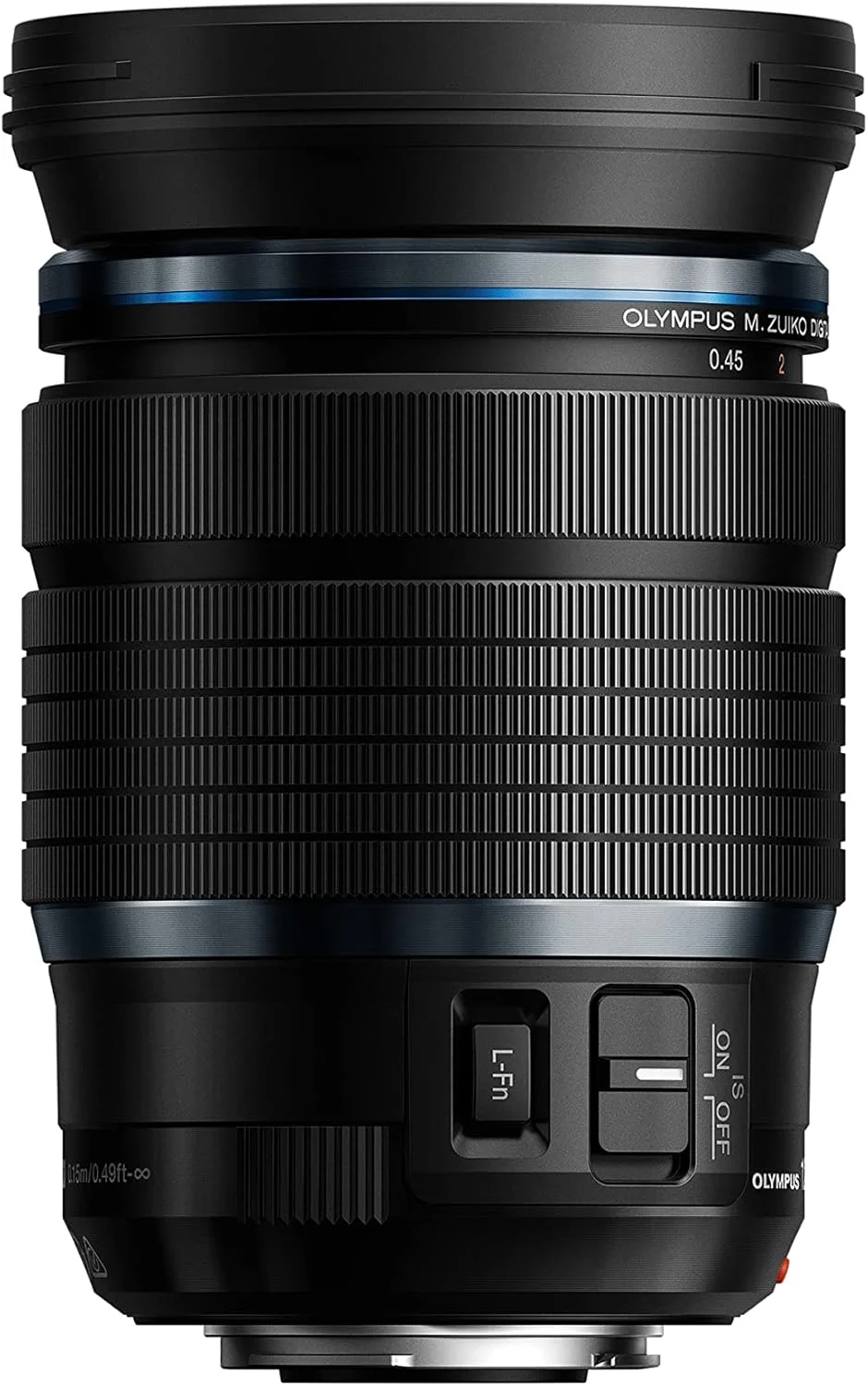 لنز Olympus M. Zuiko Digital ED 12-100mm F4 IS Pro، مناسب برای تمام دوربین های MFT (مدل های Olympus OM-D & PEN، سری Panasonic G)، مشکی