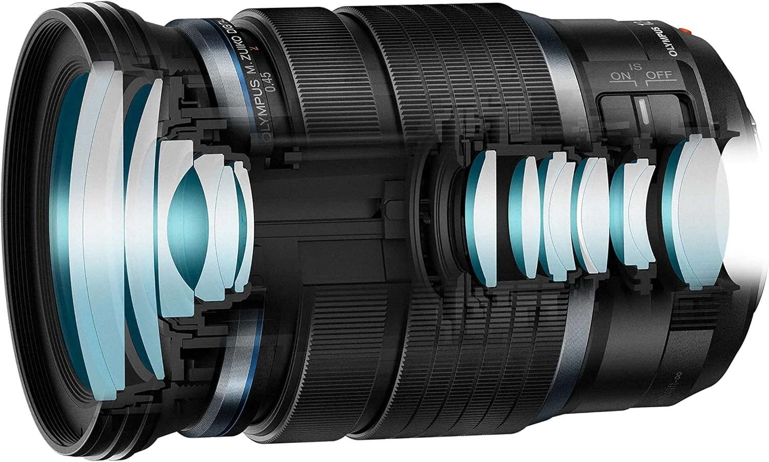 لنز Olympus M. Zuiko Digital ED 12-100mm F4 IS Pro، مناسب برای تمام دوربین های MFT (مدل های Olympus OM-D & PEN، سری Panasonic G)، مشکی