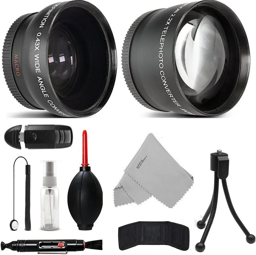 لنز تبدیل تله فوتو 55 میلی‌متری 2.2 برابر و زاویه باز با قابلیت ماکرو برای دوربین‌های بدون آینه سونی a7, a7S, a7IIK, a7II, a7R II، دوربین‌های دیجیتال SLR مدل SLT A57 A58, A58K, A65, A65V, a68, A77, A77II, A99V