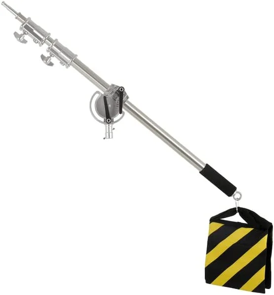 AECAM - کیت استیل بازوی متقاطع پایه نور 2.9 متری به همراه کیسه وزنه، لوازم جانبی استودیو عکاسی میله افزایش طول 2.49 متری (فقط بازوی بوم) AECAM - کیت استیل بازوی متقاطع پایه نور 2.9 متری به همراه کیسه وزنه، لوازم جانبی استودیو عکاسی میله افزایش طول 2.49 متری (فقط بازوی بوم)