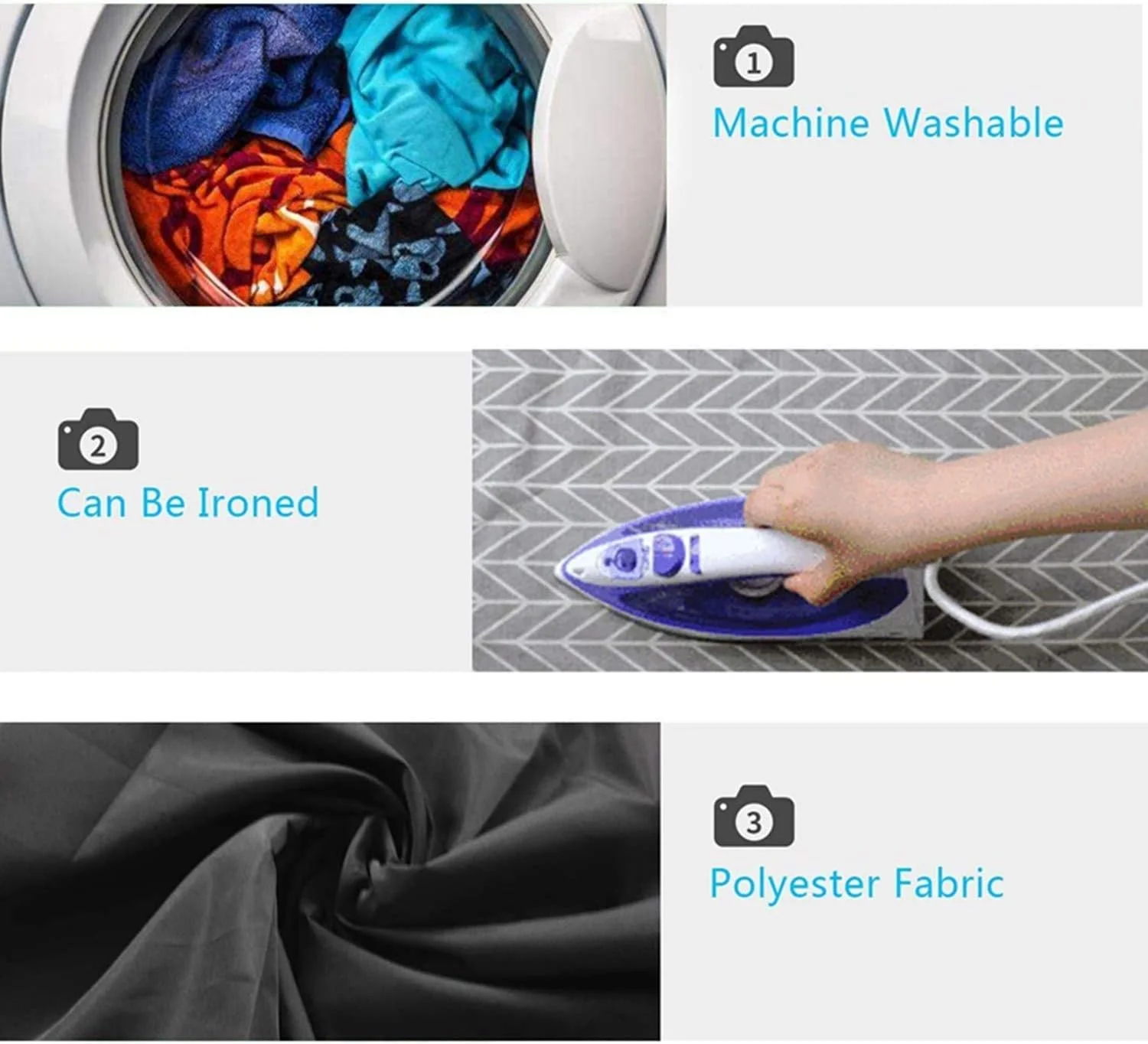 پس زمینه عکاسی TAME، 2x3 متر، پارچه پلی استر، صفحه سفید کروماکی، پس زمینه غرفه عکس، بدون چروک و تاشو برای استودیو عکس و فیلم (شامل 4 عدد گیره پس زمینه) (مشکی) پس زمینه عکاسی TAME، 2x3 متر، پارچه پلی استر، صفحه سفید کروماکی، پس زمینه غرفه عکس، بدون چروک و تاشو برای استودیو عکس و فیلم (شامل 4 عدد گیره پس زمینه) (مشکی)