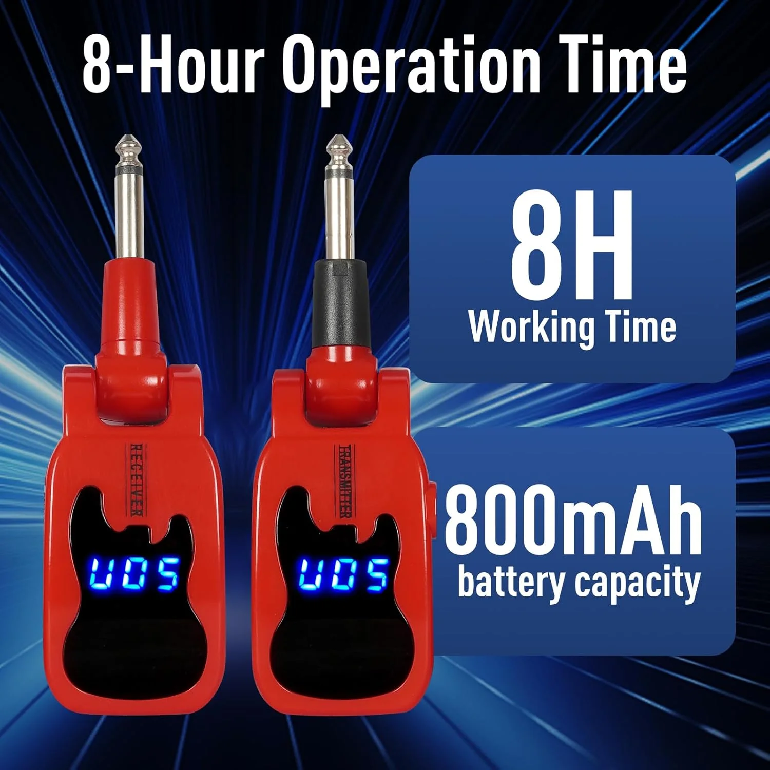 میکروفون سازهای بی‌سیم Devilclaw، میکروفون ویولن، میکروفون ساکسیفون، گیرنده و فرستنده بی‌سیم، Plug and Play، مناسب برای ترومپت، کلارینت، ویولن سل