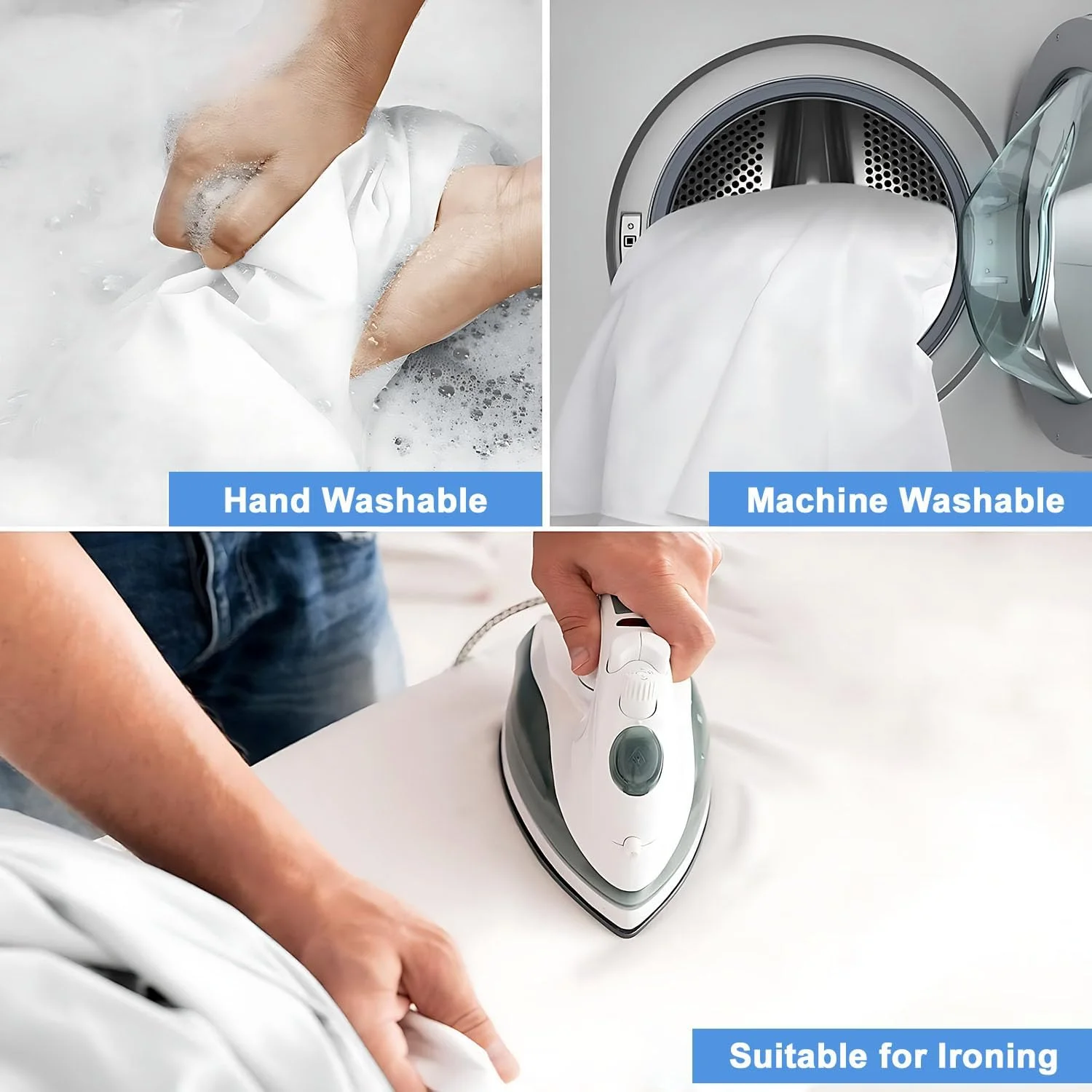 پس زمینه عکاسی گلوکلاز 3M*3M، کاغذ پس زمینه مقاوم در برابر چروک، دو طرفه، قابل شستشو، صفحه پس زمینه برای استودیو عکاسی و فیلمبرداری، پخش زنده و زوم (سفید) پس زمینه عکاسی گلوکلاز 3M*3M، کاغذ پس زمینه مقاوم در برابر چروک، دو طرفه، قابل شستشو، صفحه پس زمینه برای استودیو عکاسی و فیلمبرداری، پخش زنده و زوم (سفید)