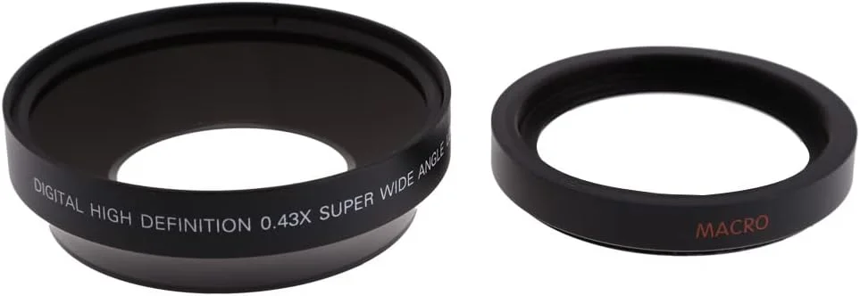 لنز زاویه باز فوق العاده عریض 67 میلی متری دیجیتال با کیفیت بالا 0.43× با اپتیک ژاپنی برای Rebel T5i T4i T3i 18-135mm 17-85mm و 18-105 70-300VR