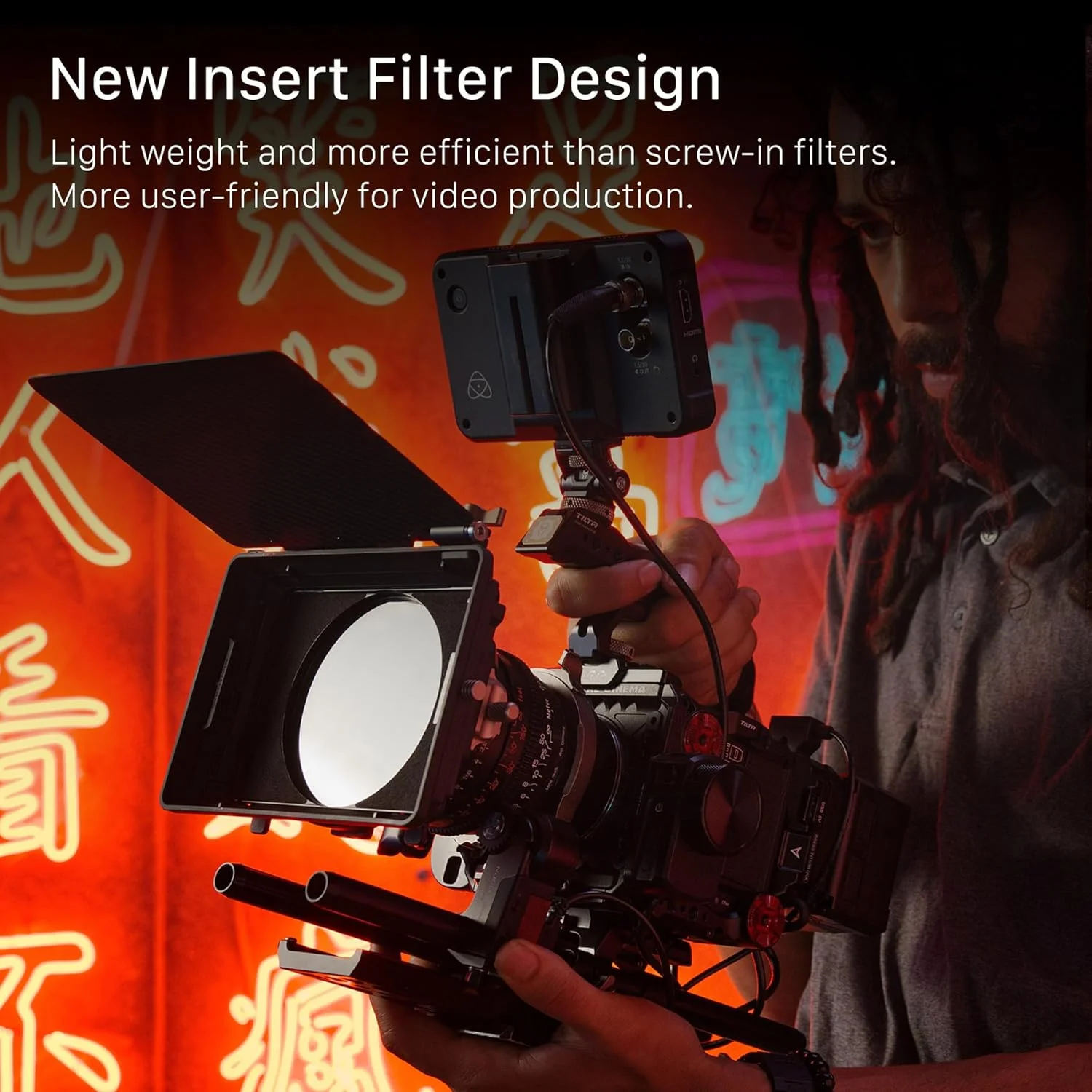 مت باکس تیلتا میراژ | طراحی شده برای دوربین های بدون آینه، DSLR، گیمبال و پهپاد | سیستم ماژولار مدرن (مت باکس + VND)