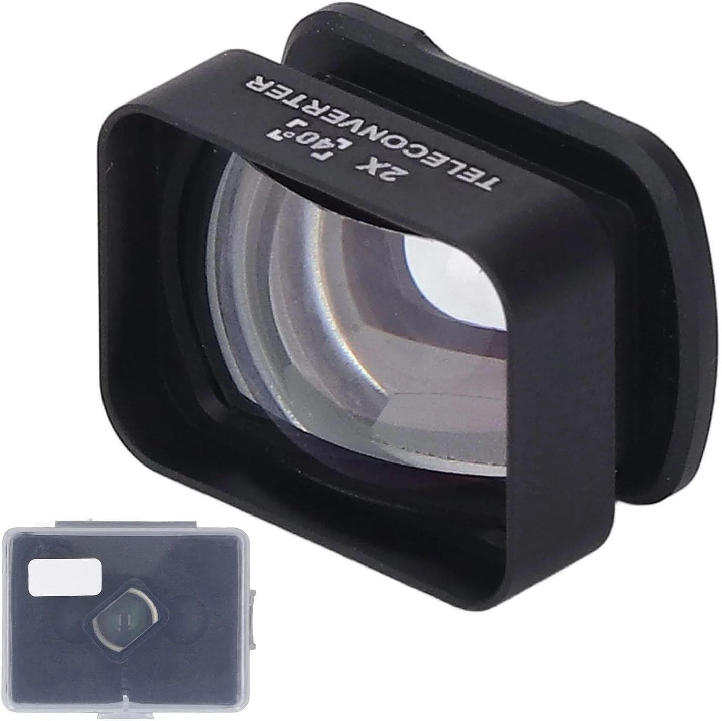 لنز تله فوتو با بزرگنمایی 2 برابر Bewinner برای 3، فاصله کانونی کوتاه تر، لنز تله فوتو قابل حمل با پوشش وضوح بالا برای عکاسی و ضبط واضح