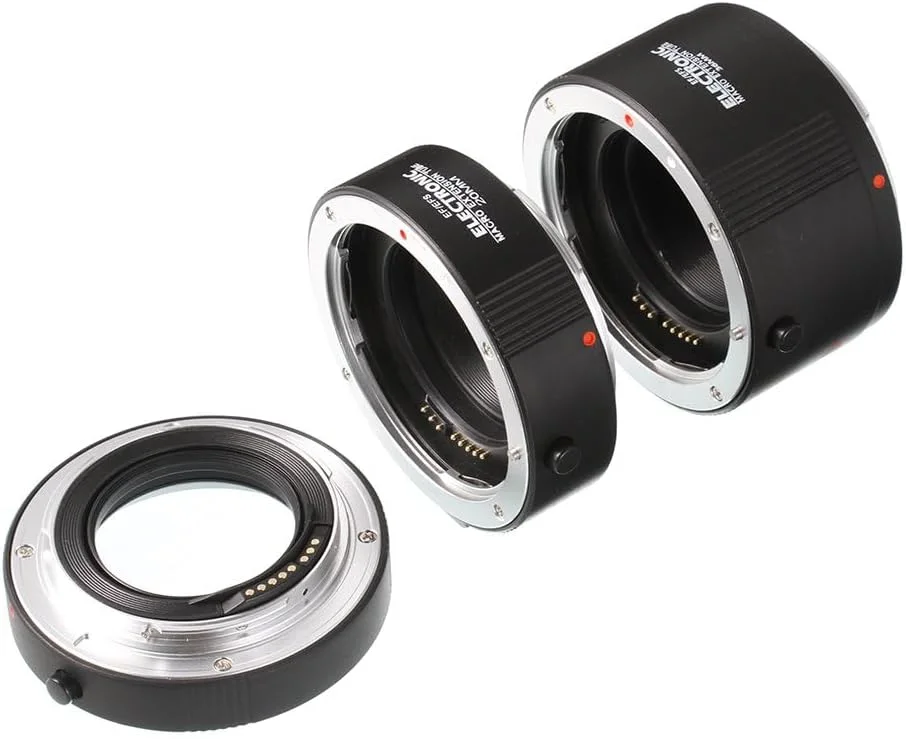 AECAM - مجموعه لوله های افزایش طول خودکار ماکرو AF با فوکوس اتوماتیک DG برای لنزهای کنکو کانن EF EF-S AECAM - مجموعه لوله های افزایش طول خودکار ماکرو AF با فوکوس اتوماتیک DG برای لنزهای کنکو کانن EF EF-S