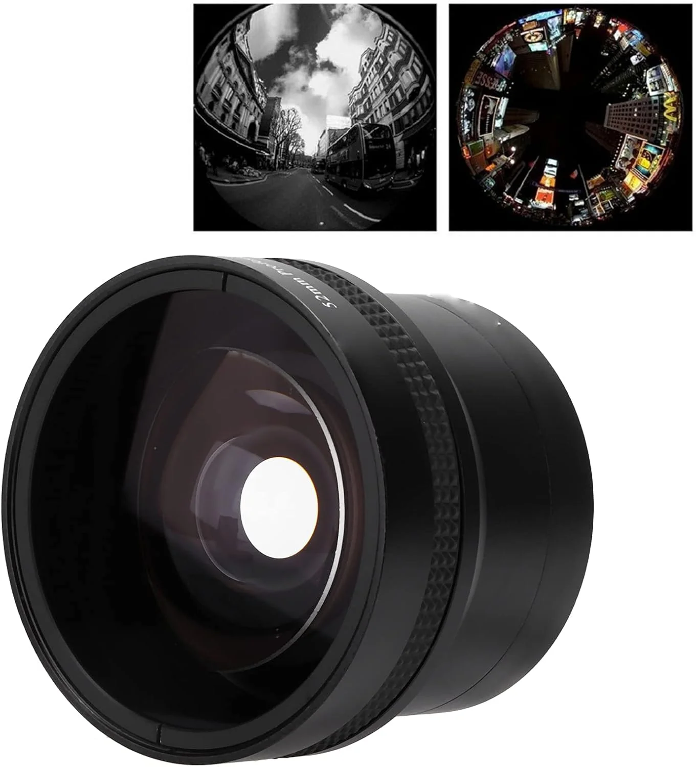 لنز چشمماهی 52 میلیمتری با بزرگنمایی 0.25x به همراه لنز ماکرو جداشدنی، مناسب برای تمامی لنزهای دوربین 52 میلیمتری، دوربینهای DSLR SLR لنز چشمماهی 52 میلیمتری با بزرگنمایی 0.25x به همراه لنز ماکرو جداشدنی، مناسب برای تمامی لنزهای دوربین 52 میلیمتری، دوربینهای DSLR SLR