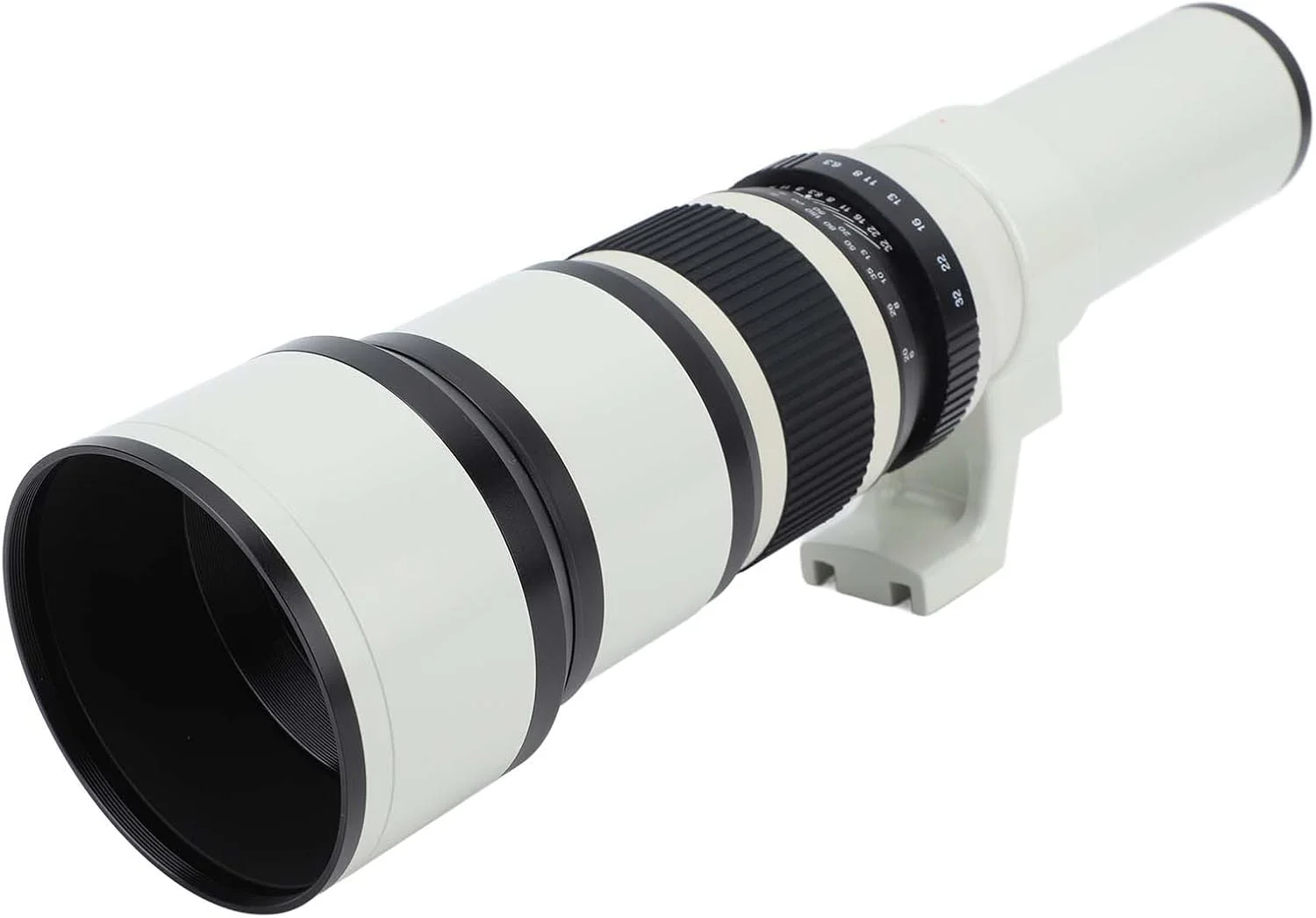 لنز تلهفوتو 500mm F6.3 با فوکوس دستی Sorandy، فاصله نزدیکترین فوکوس 5 متر، برای مانت M مدلهای M2 M3 M5 M6 M10 M100 M50 M200 (سفید) لنز تلهفوتو 500mm F6.3 با فوکوس دستی Sorandy، فاصله نزدیکترین فوکوس 5 متر، برای مانت M مدلهای M2 M3 M5 M6 M10 M100 M50 M200 (سفید)