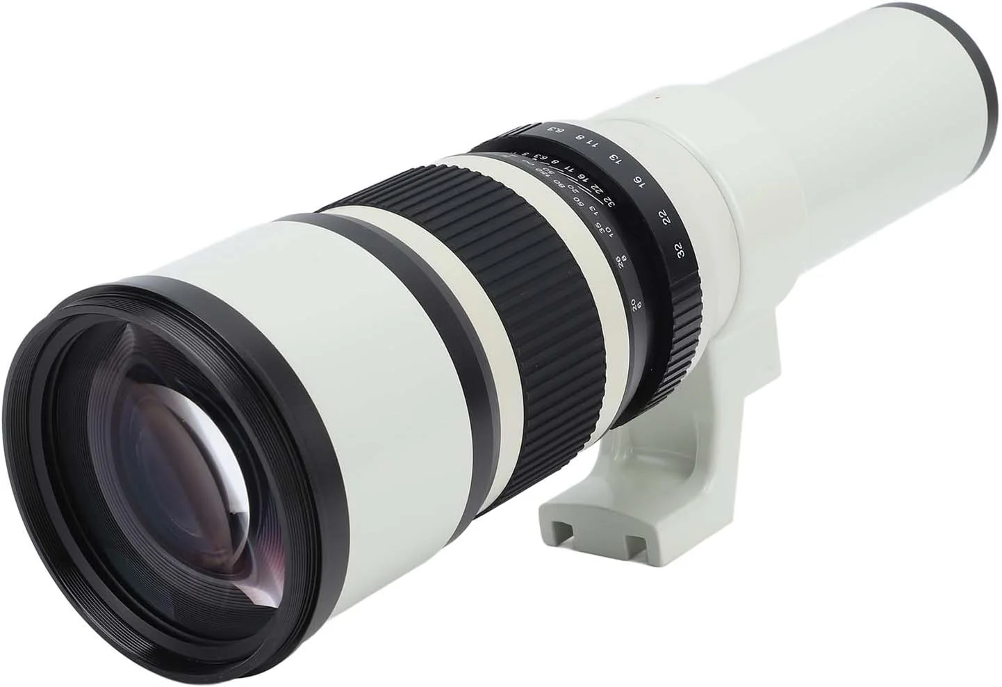 لنز تلهفوتو 500mm F6.3 با فوکوس دستی Sorandy، فاصله نزدیکترین فوکوس 5 متر، برای مانت M مدلهای M2 M3 M5 M6 M10 M100 M50 M200 (سفید) لنز تلهفوتو 500mm F6.3 با فوکوس دستی Sorandy، فاصله نزدیکترین فوکوس 5 متر، برای مانت M مدلهای M2 M3 M5 M6 M10 M100 M50 M200 (سفید)