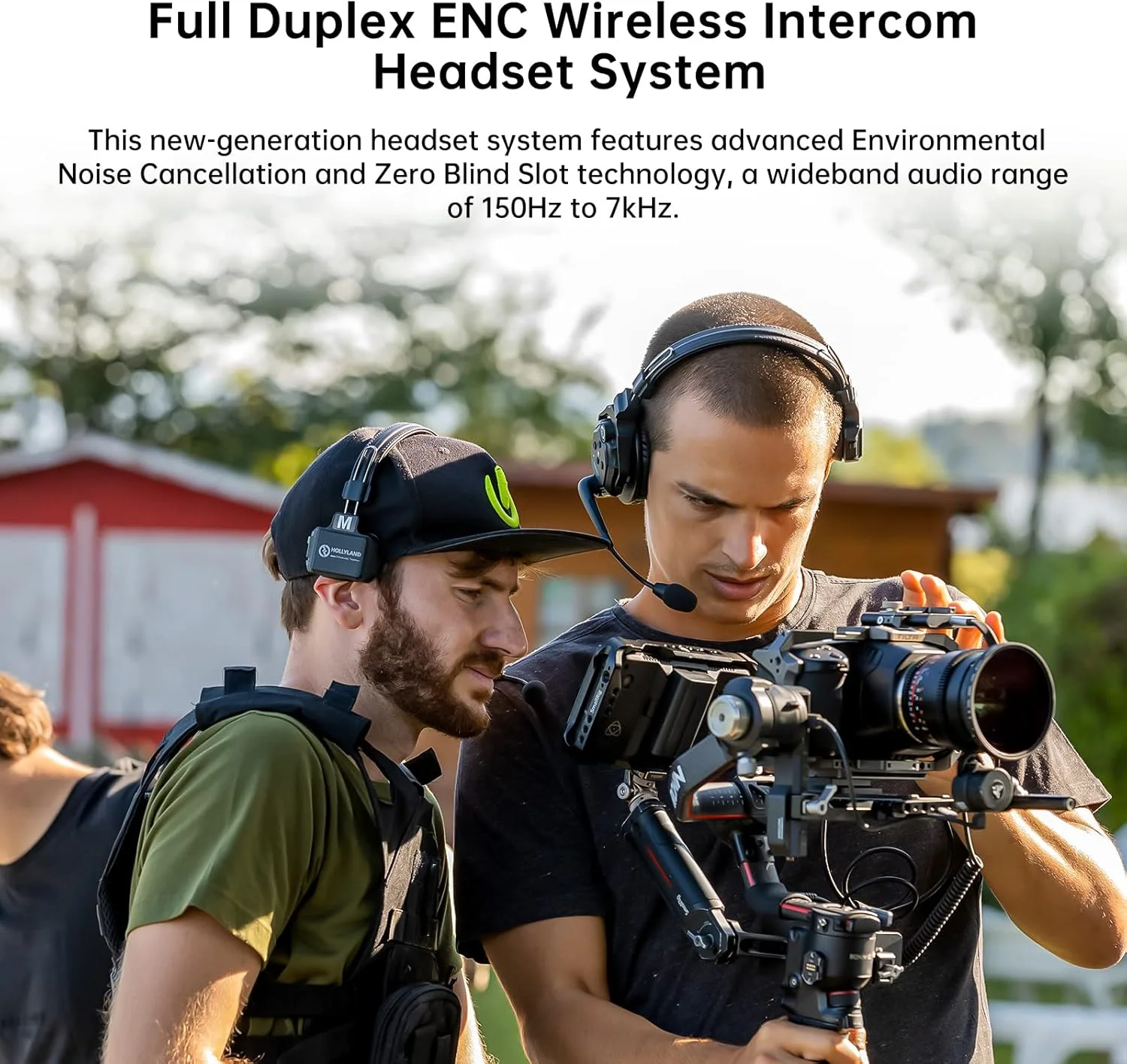 سیستم هدست اینترکام بیسیم Hollyland Solidcom C1 Pro با قابلیت حذف نویز ENC، ارتباط تیمی دو طرفه کامل برای 4 نفر، برد 335 متر، دارای قابلیت PTT Mute، هدست تک گوش برای کلیسا، تولید فیلم پهپادی و تلویزیونی سیستم هدست اینترکام بیسیم Hollyland Solidcom C1 Pro با قابلیت حذف نویز ENC، ارتباط تیمی دو طرفه کامل برای 4 نفر، برد 335 متر، دارای قابلیت PTT Mute، هدست تک گوش برای کلیسا، تولید فیلم پهپادی و تلویزیونی