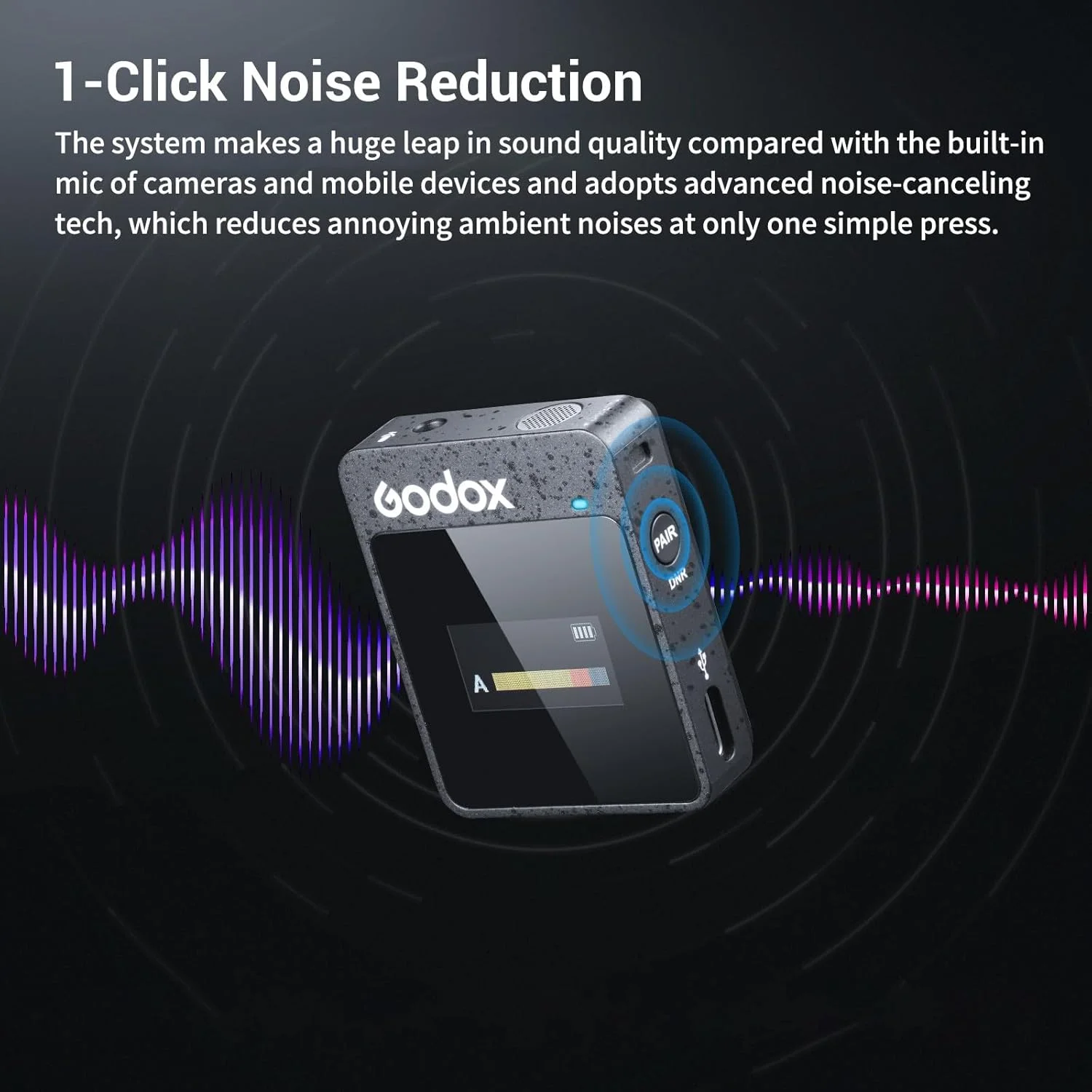 سیستم میکروفون بی سیم GODOX MoveLink II M2 (2 فرستنده + 1 گیرنده + جعبه شارژ)، میکروفون یقه ای حذف نویز بی سیم 2.4G، برد 100 متر، سازگار با اندروید، دوربین ها، مصاحبه سیستم میکروفون بی سیم GODOX MoveLink II M2 (2 فرستنده + 1 گیرنده + جعبه شارژ)، میکروفون یقه ای حذف نویز بی سیم 2.4G، برد 100 متر، سازگار با اندروید، دوربین ها، مصاحبه