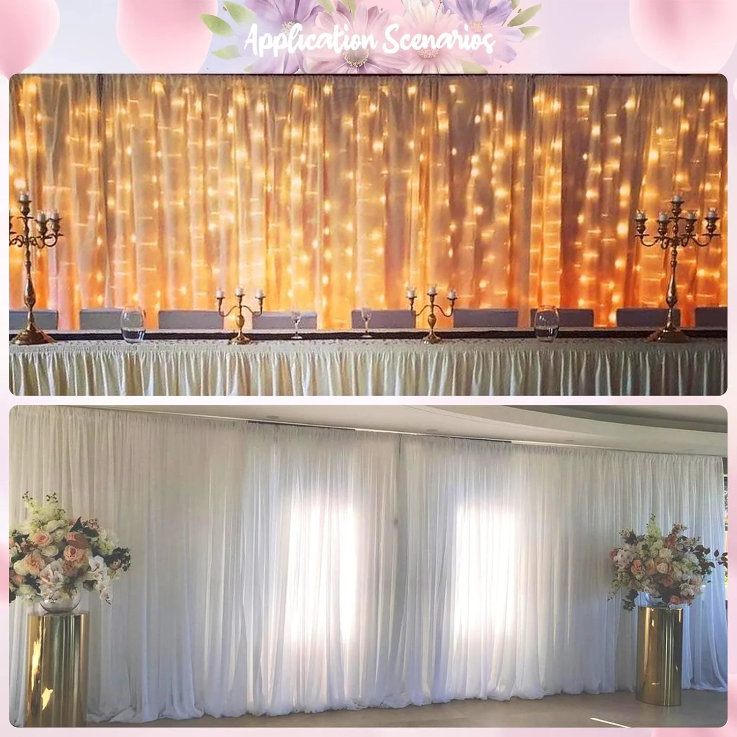 پایه پس زمینه حرفه ای 3 متری، پایه نگهدارنده پرده نقره ای قابل حمل، پایه با قابلیت تنظیم ارتفاع برای پس زمینه عکاسی مهمانی - پرده ها شامل نمی شوند